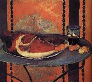 Paul Gauguin There is still life ham oil painting artist